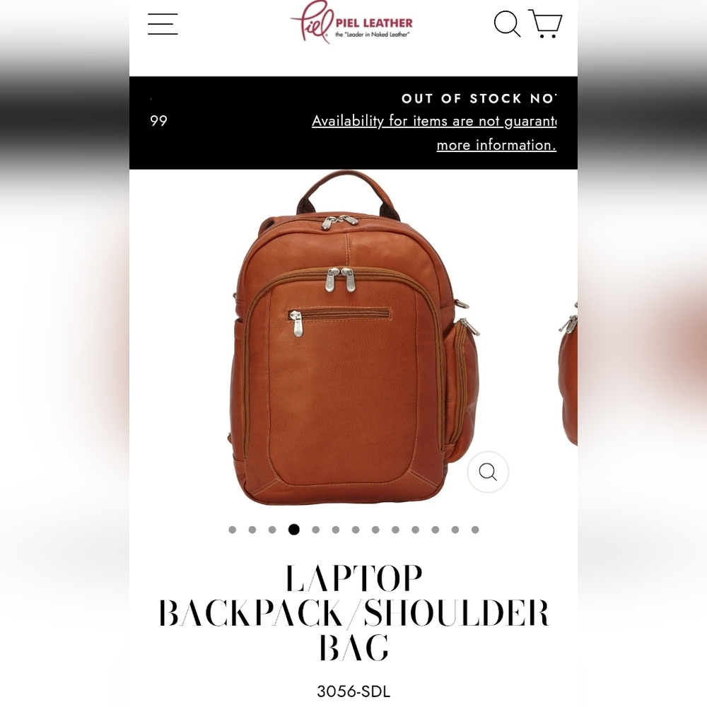 Tan Leather Men's Messenger Bag